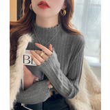 ニットソー 長袖 プチハイネック 韓国風 | SUNSHINE CLOSET | 詳細画像20 