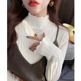 ニットソー 長袖 プチハイネック 韓国風 | SUNSHINE CLOSET | 詳細画像8 