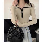 ニットトップス ファスナー付き 無地 | SUNSHINE CLOSET | 詳細画像2 