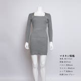 ニットワンピース リブ タイト 長袖韓国 | SUNSHINE CLOSET | 詳細画像7