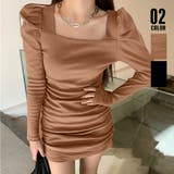 ワンピース レディース パフスリーブ長袖 | SUNSHINE CLOSET | 詳細画像1 