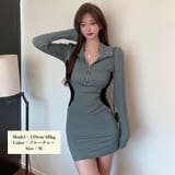 ワンピース ハーフジップ レディース長袖 | SUNSHINE CLOSET | 詳細画像4