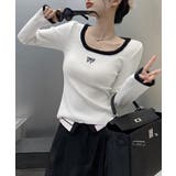 Tシャツ クールネック 刺しゅう 秋冬 | SUNSHINE CLOSET | 詳細画像4 