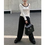 Tシャツ クールネック 刺しゅう 秋冬 | SUNSHINE CLOSET | 詳細画像5 