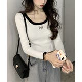 Tシャツ クールネック 刺しゅう 秋冬 | SUNSHINE CLOSET | 詳細画像6 