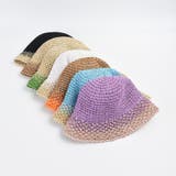 麦わら帽子 配色ストローハット 小顔韓国 | SUNSHINE CLOSET | 詳細画像15 