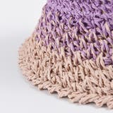 麦わら帽子 配色ストローハット 小顔韓国 | SUNSHINE CLOSET | 詳細画像4 