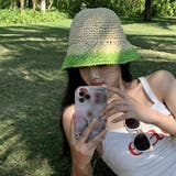 麦わら帽子 配色ストローハット 小顔韓国 | SUNSHINE CLOSET | 詳細画像8 