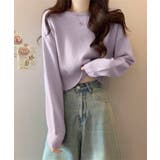 ニットトップス ショート丈 長袖 無地 | SUNSHINE CLOSET | 詳細画像12