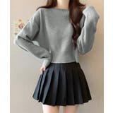 ニットトップス ショート丈 長袖 無地 | SUNSHINE CLOSET | 詳細画像9