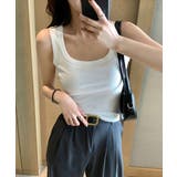 タンクトップ レディース 無地 Uネック | SUNSHINE CLOSET | 詳細画像5 
