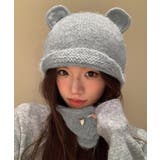 くま耳ニット帽 レディース 韓国風 | SUNSHINE CLOSET | 詳細画像5