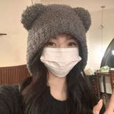 くま耳ニット帽 小顔 レディース 韓国風 | SUNSHINE CLOSET | 詳細画像10