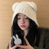 くま耳ニット帽 小顔 レディース 韓国風 | SUNSHINE CLOSET | 詳細画像4