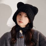 くま耳ニット帽 小顔 レディース 韓国風 | SUNSHINE CLOSET | 詳細画像5
