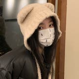 くま耳ニット帽 小顔 レディース 韓国風 | SUNSHINE CLOSET | 詳細画像7