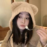 くま耳ニット帽 小顔 レディース 韓国風 | SUNSHINE CLOSET | 詳細画像9