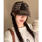 ベレー帽 レディース チェック柄 春秋冬 | SUNSHINE CLOSET | 詳細画像9 