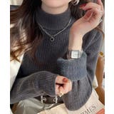 ニットトップス 裏起毛 ハイネック 厚手 | SUNSHINE CLOSET | 詳細画像1