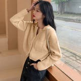 ショート丈ニット カーディガン トップス | SUNSHINE CLOSET | 詳細画像5 