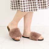 キャメル | ファーサンダル レディース もこもこ | SUNSHINE CLOSET