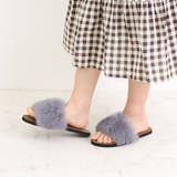 グレー | ファーサンダル レディース もこもこ | SUNSHINE CLOSET
