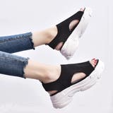 サンダル レディース 厚底 メッシュ | ANGELCLOSET | 詳細画像1
