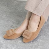 キャメル | フラットシューズ ボア パンプス | SUNSHINE CLOSET