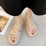 ベージュ | サンダル レディース ストラップ | SUNSHINE CLOSET