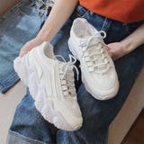ホワイト | スニーカー レディース 厚底 | SUNSHINE CLOSET