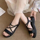 厚底サンダル ストラップ 美脚 韓国 夏 | SUNSHINE CLOSET | 詳細画像5