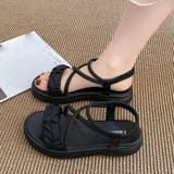 厚底サンダル ストラップ 美脚 韓国 夏 | SUNSHINE CLOSET | 詳細画像6