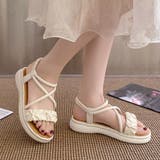 厚底サンダル ストラップ 美脚 韓国 夏 | SUNSHINE CLOSET | 詳細画像7