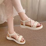 厚底サンダル ストラップ 美脚 韓国 夏 | SUNSHINE CLOSET | 詳細画像8