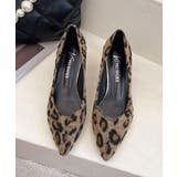 走れるパンプス レオパード柄 太ヒール | SUNSHINE CLOSET | 詳細画像1 