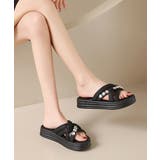 厚底サンダル ラインストーン レディース | SUNSHINE CLOSET | 詳細画像6 