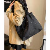 トートバッグ ラインストーン ナイロン | SUNSHINE CLOSET | 詳細画像4