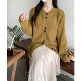 開襟セーター クルーネック ボタン付き | SUNSHINE CLOSET | 詳細画像14