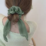 シュシュ 透け感サテン ヘアゴム 韓国風 | SUNSHINE CLOSET | 詳細画像1