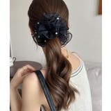 透け感シュシュ パール 韓国風 ヘアゴム | SUNSHINE CLOSET | 詳細画像2 