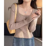 ニットトップス スクエアネック 無地 | SUNSHINE CLOSET | 詳細画像14 