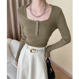 ニットトップス スクエアネック 無地 | SUNSHINE CLOSET | 詳細画像17 