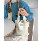 ボアトートバッグ ミニ 無地 軽量 秋冬 | SUNSHINE CLOSET | 詳細画像5 