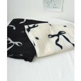 大判マフラー ストール リボン模様 秋冬 | SUNSHINE CLOSET | 詳細画像15 