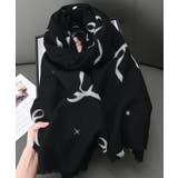 大判マフラー ストール リボン模様 秋冬 | SUNSHINE CLOSET | 詳細画像2 