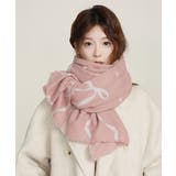 大判マフラー ストール リボン模様 秋冬 | SUNSHINE CLOSET | 詳細画像5 