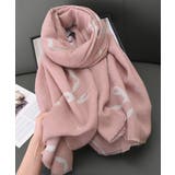 大判マフラー ストール リボン模様 秋冬 | SUNSHINE CLOSET | 詳細画像6 