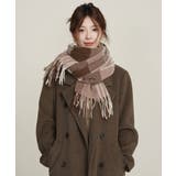 チェック柄マフラー 大判 ストール | SUNSHINE CLOSET | 詳細画像4 