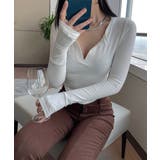 長袖Tシャツ レディース ボタン 無地 | SUNSHINE CLOSET | 詳細画像2 