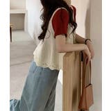ニットベスト レディース 編み Aライン | SUNSHINE CLOSET | 詳細画像5